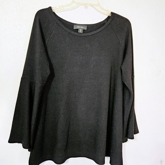 Karen Kane Woman's Black Flared Sleeve Casual Sweater Size XL - Picture 1 of 5